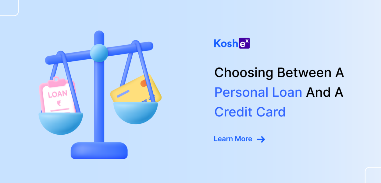 Choosing between a personal loan and a credit card